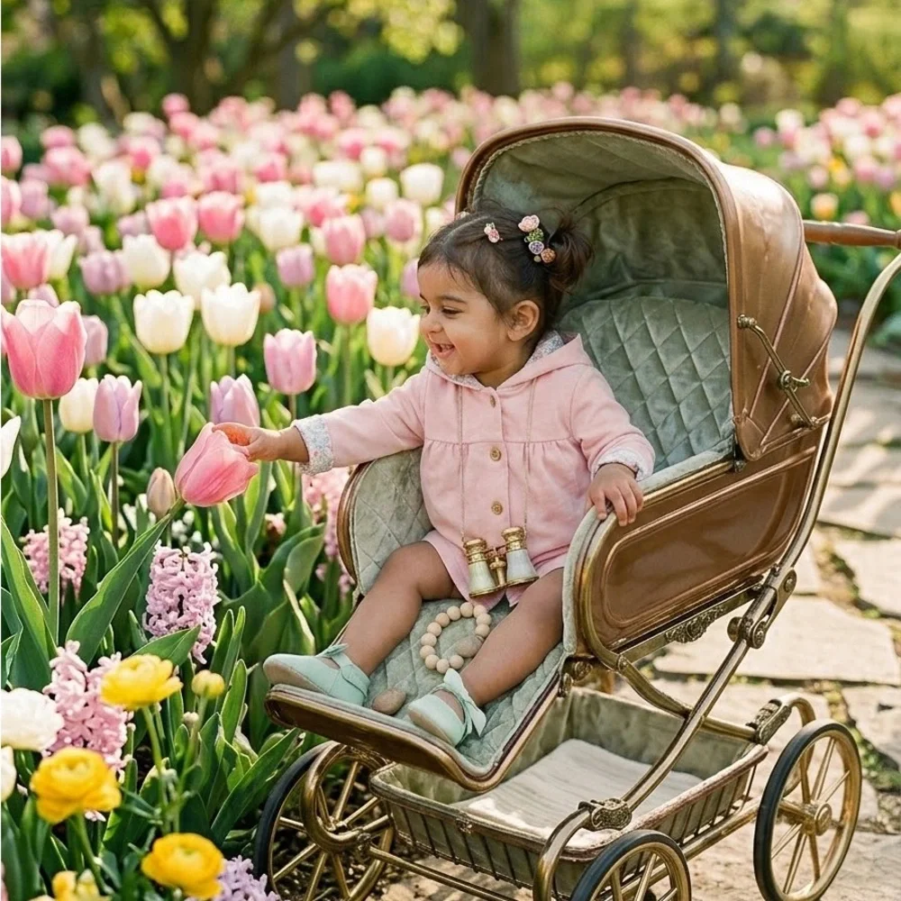 Carter's Light Pink Hooded Baby Jacket with Floral Trim